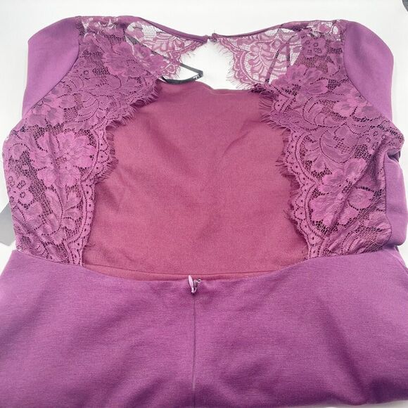 Lulu’s Felicity Plum Lace skater dress NWT - Picture 9 of 9